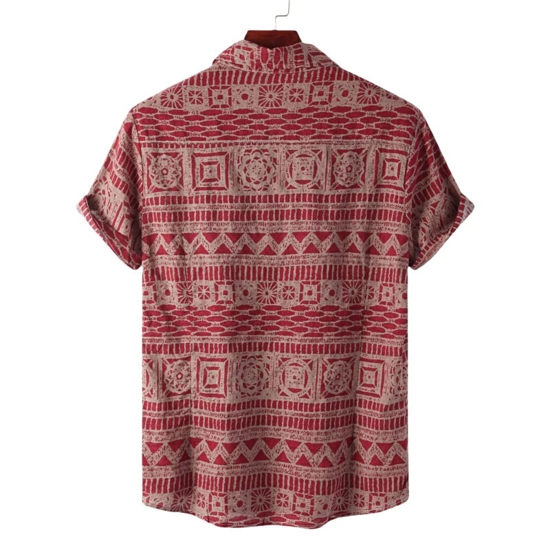 Hawaiian Cotton Oversize button-up Shirt